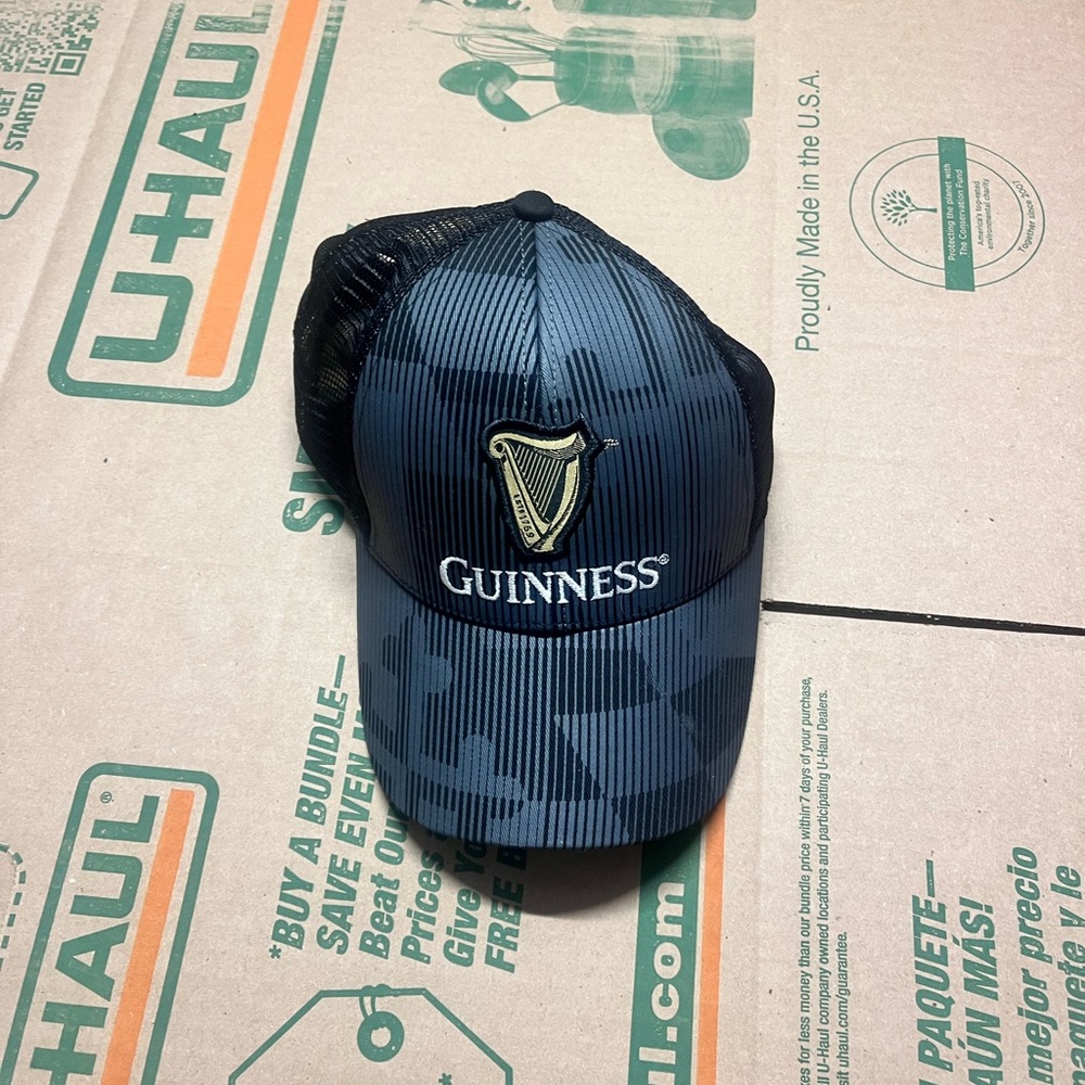 Guinness snap back trucker hat